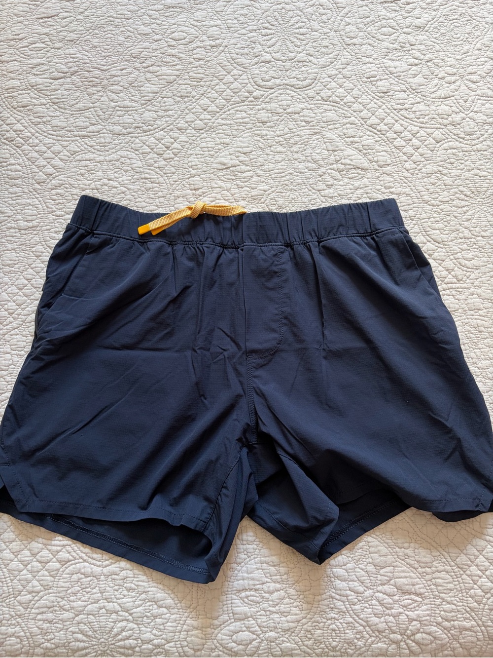 Men's wellen lined Athletic Shorts in Navy